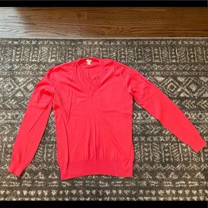 J. Crew Cotton V-neck Sweater Women’s Large